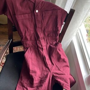 Big Bud Press jumpsuit, rare red wine color